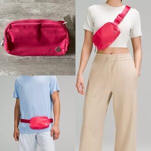 NWT Lululemon Everywhere Belt Bag *1L in Cherry Tint (reddish dark pink)